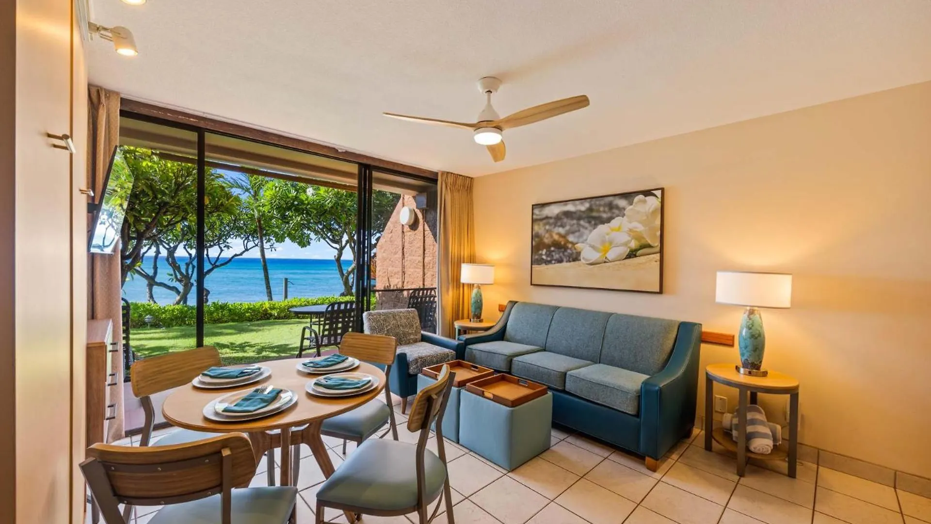 Tatil Evi Kuleana Club #404 Oceanfront -1 Bedroom 1 Bathroom - Gated Kahana ABD